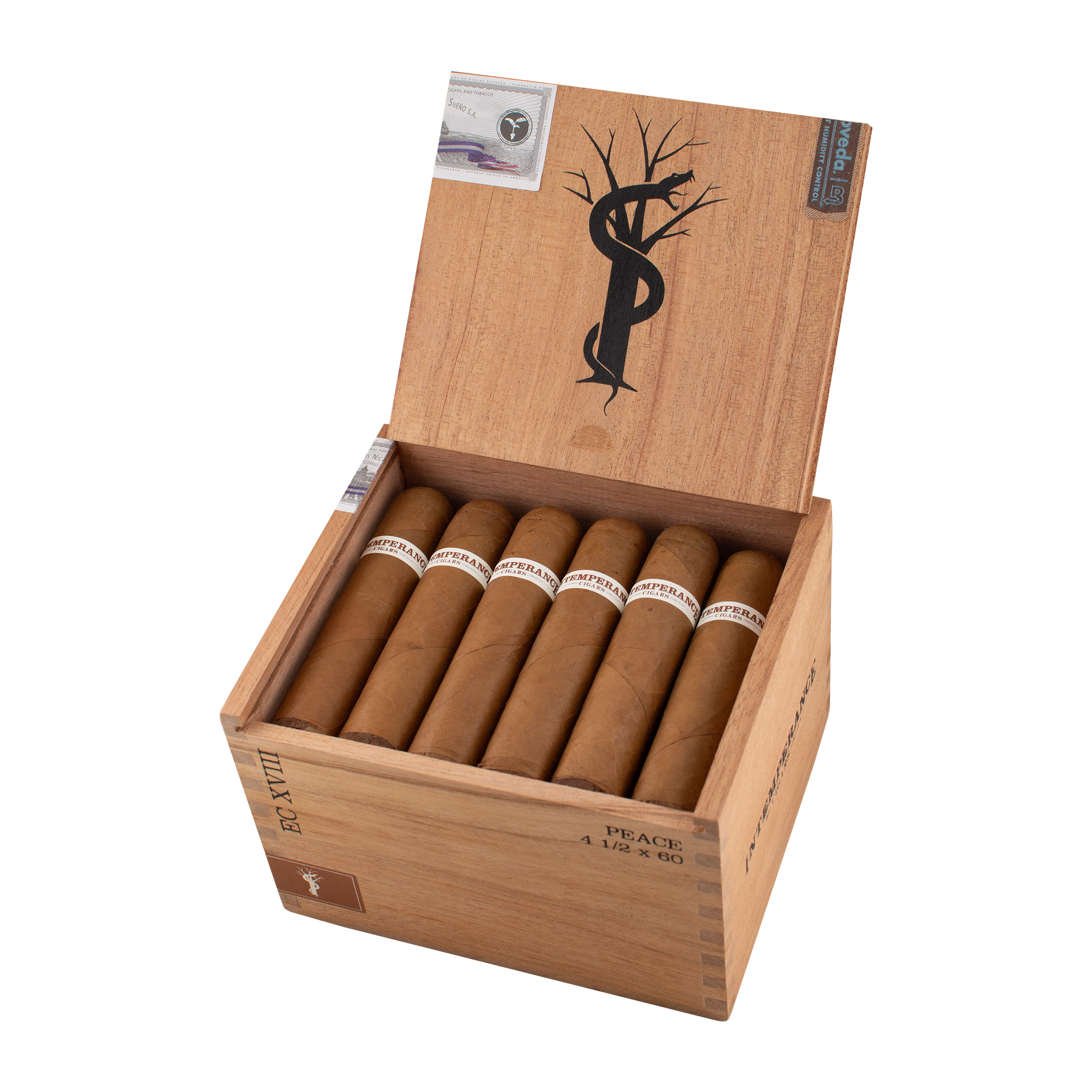 Intemperance EC XVIII Peace Petite Gordo Cigar - Box